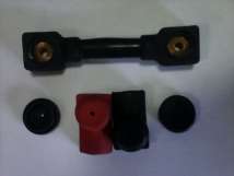 Провод медный перемычка АКБ обрезиненный L100 (комплект с колпачками)