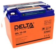 Аккумулятор Delta GEL 12-33 33А/ч (194*132*168)