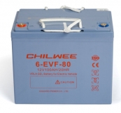 Аккумулятор Chilwee 6-EVF-80A  (12V-C5/80А/ч,  С20/100 А/ч) 259 x 168 x 211