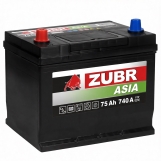 Аккумулятор ZUBR PREMIUM JIS 75.1 А/ч 261*175*225 740EN Asia п/п