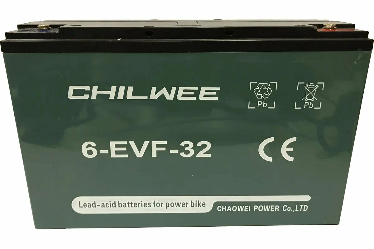 Аккумулятор Chilwee 6-EVF-32 (12V-C5/34А/ч, С20/38 А/ч) 267*77*170