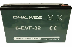 Аккумулятор Chilwee 6-EVF-32 (12V-C5/34А/ч, С20/38 А/ч) 267*77*170