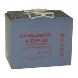 Аккумулятор Chilwee 6-EVF-80A (12V-C5/90А/ч, С20/100 А/ч) 259 x 168 x 211