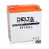 Аккумулятор Delta CT1216.1 16А/ч ( YTX16-BS,YB16B-A ) п.п Ток 230А (151*88*164)