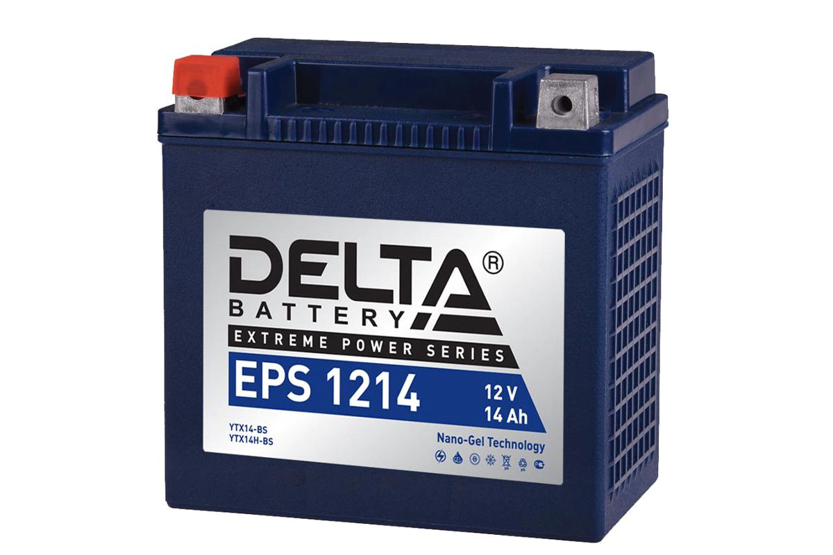 Аккумулятор Delta EPS 1214 14А/ч ( YTX14-BS, YTX14H-BS) пп Ток 180А